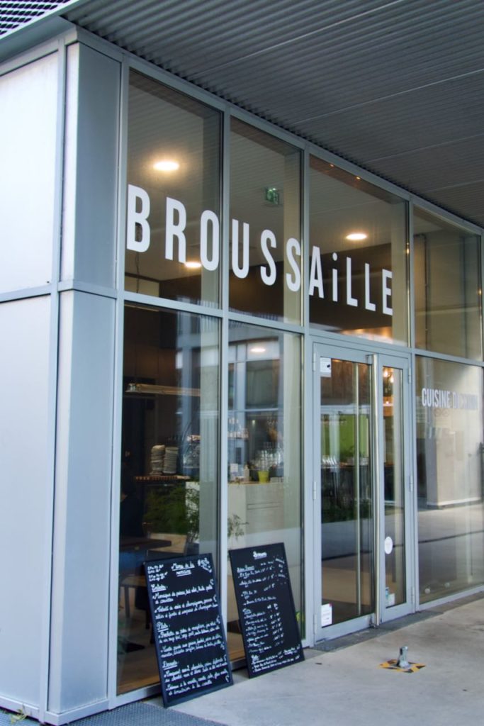 Devanture du restaurant Broussaille