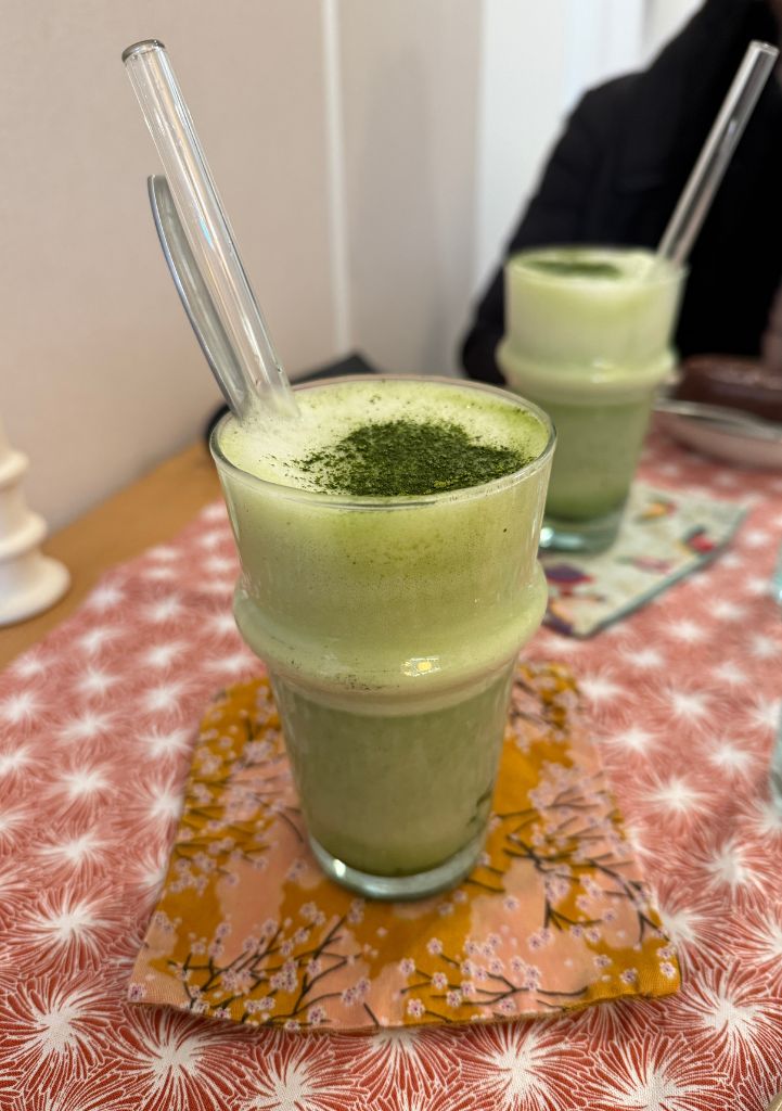 Matcha latte avoine