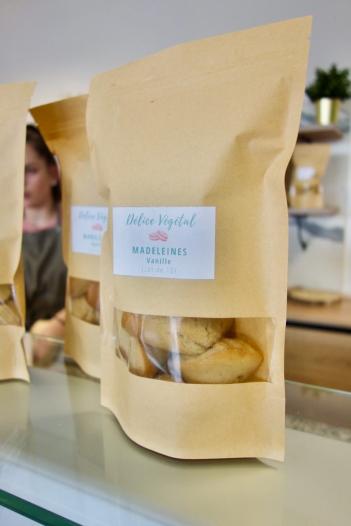 Sachet de madeleines vegan à la vanille