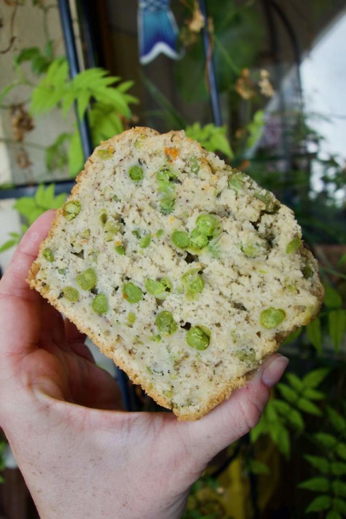 Cake aux petits pois