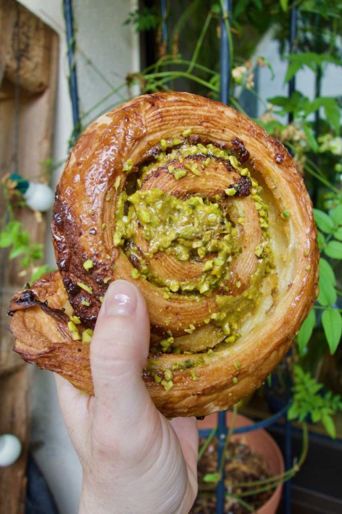 roulé à la pistache vegan