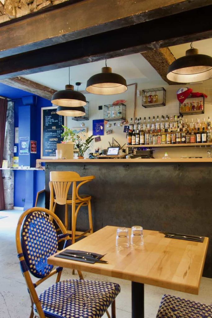 Intérieur du bistrot et bar Grabuge