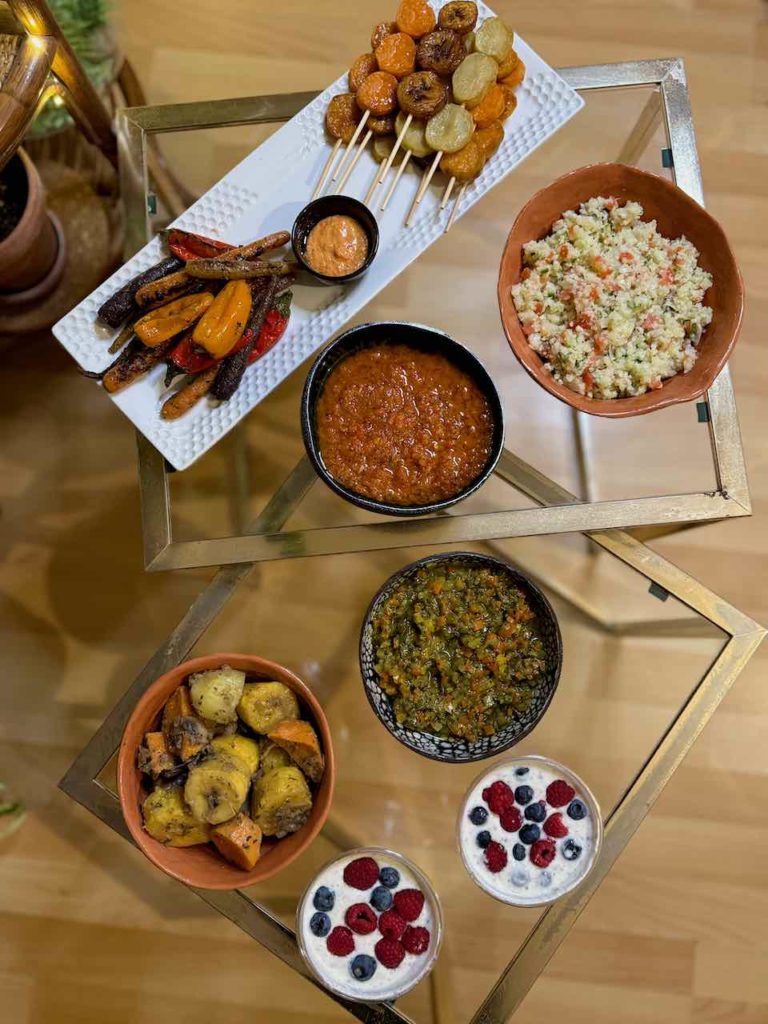 Plats d'Ebanian vus du dessus/